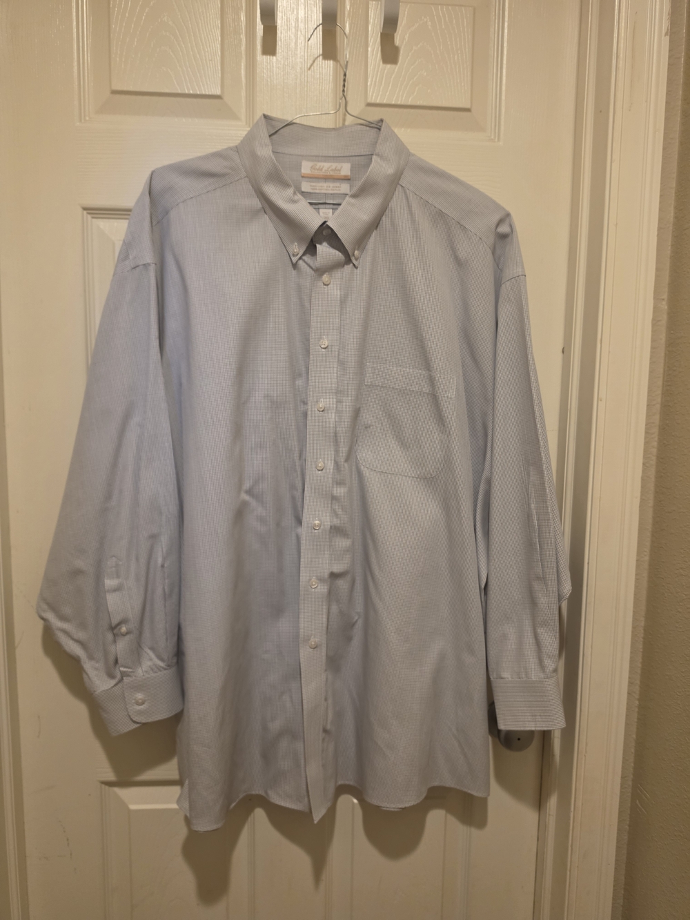 Roundtree & Yorke Gold Label Button-Up Dress Shirt Size 20 34/35